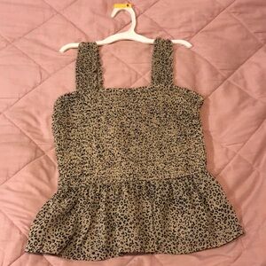 Women’s flowy cheetah blouse